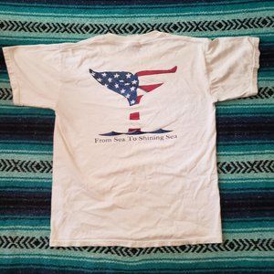 Vintage Sea World from sea to shining sea whale T